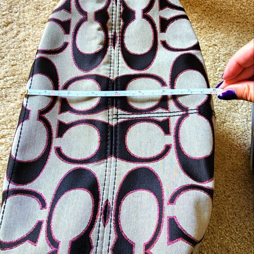 Authentic Coach Purse Black, Gray, Pink - Picture 11 of 15